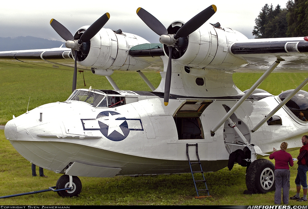 Private Consolidated PBY-5A Catalina G-PBYA at Ecuvillens (LSGE), Switzerland
