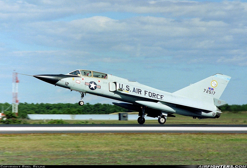 USA - Air Force Convair F-106B Delta Dart (8) 57-2517 at Falmouth - Otis Air National Guard Base (FMH / KFMH), USA