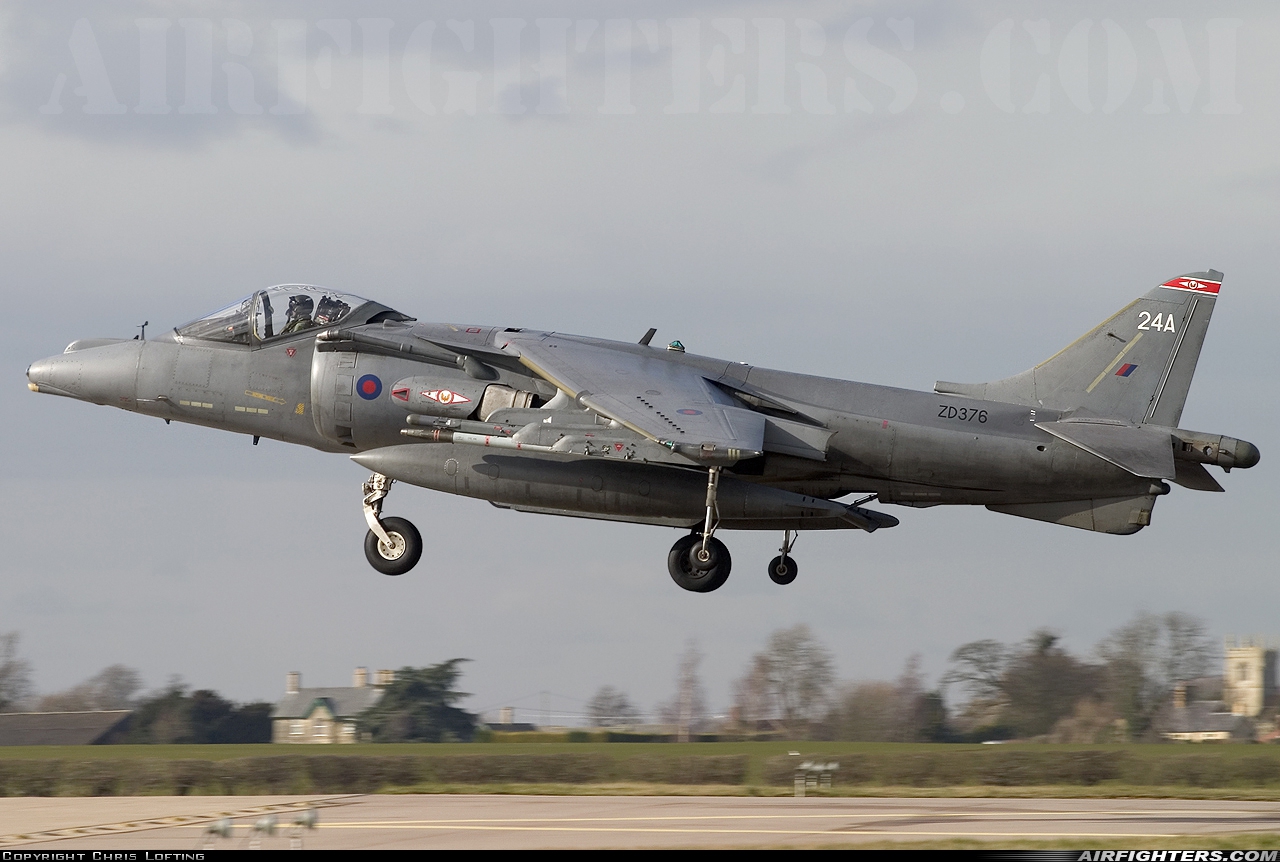 UK - Air Force British Aerospace Harrier GR.7A ZD376 at Cottesmore (Oakham) (OKH / EGXJ), UK