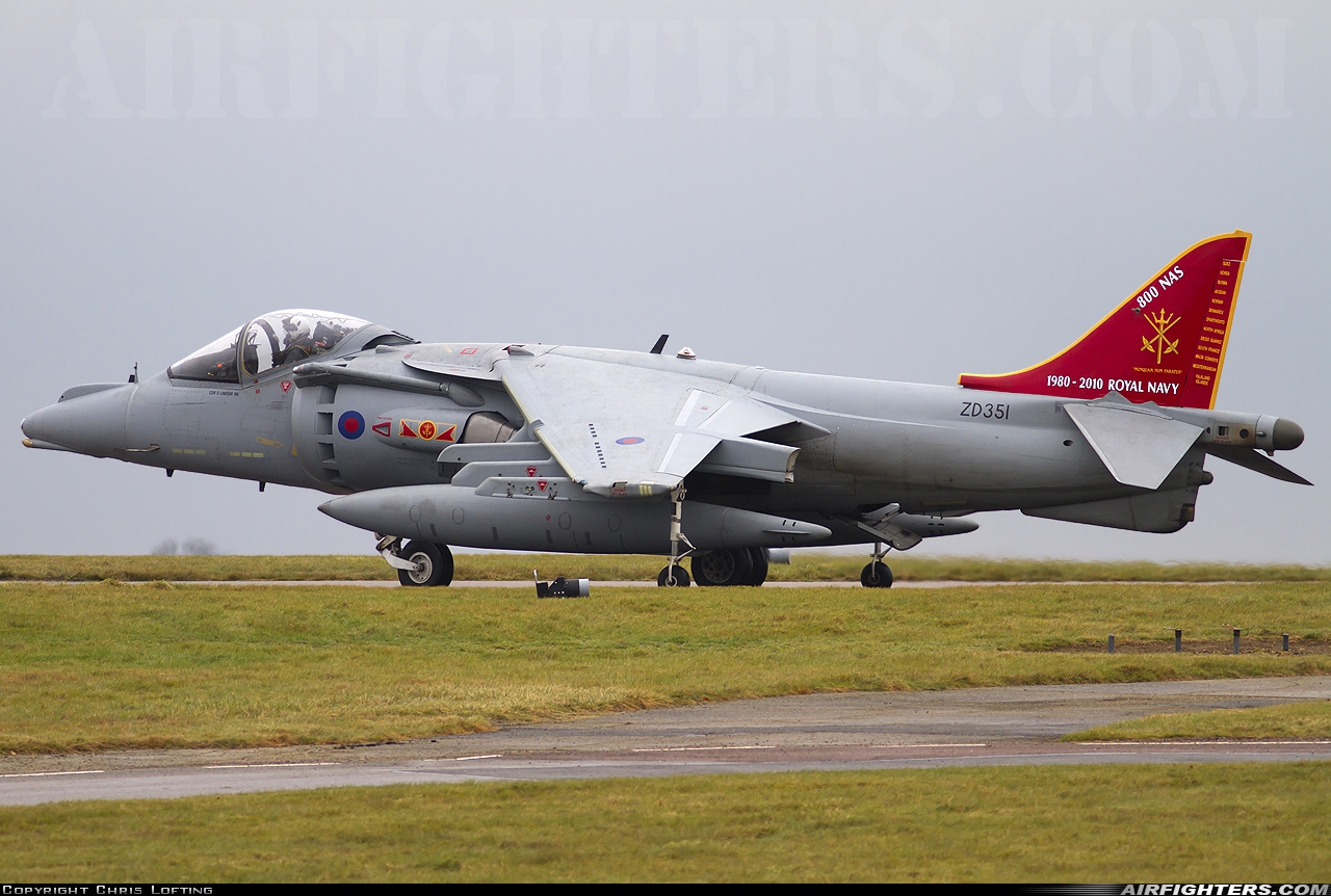 UK - Navy British Aerospace Harrier GR.9A ZD351 at Cottesmore (Oakham) (OKH / EGXJ), UK