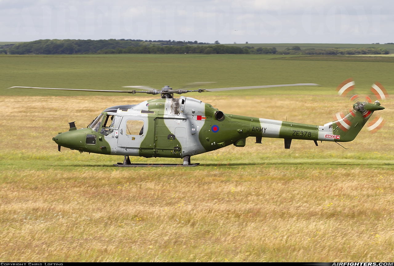 UK - Army Westland WG-13 Lynx AH7 ZE378 at Off-Airport - Salisbury Plain, UK