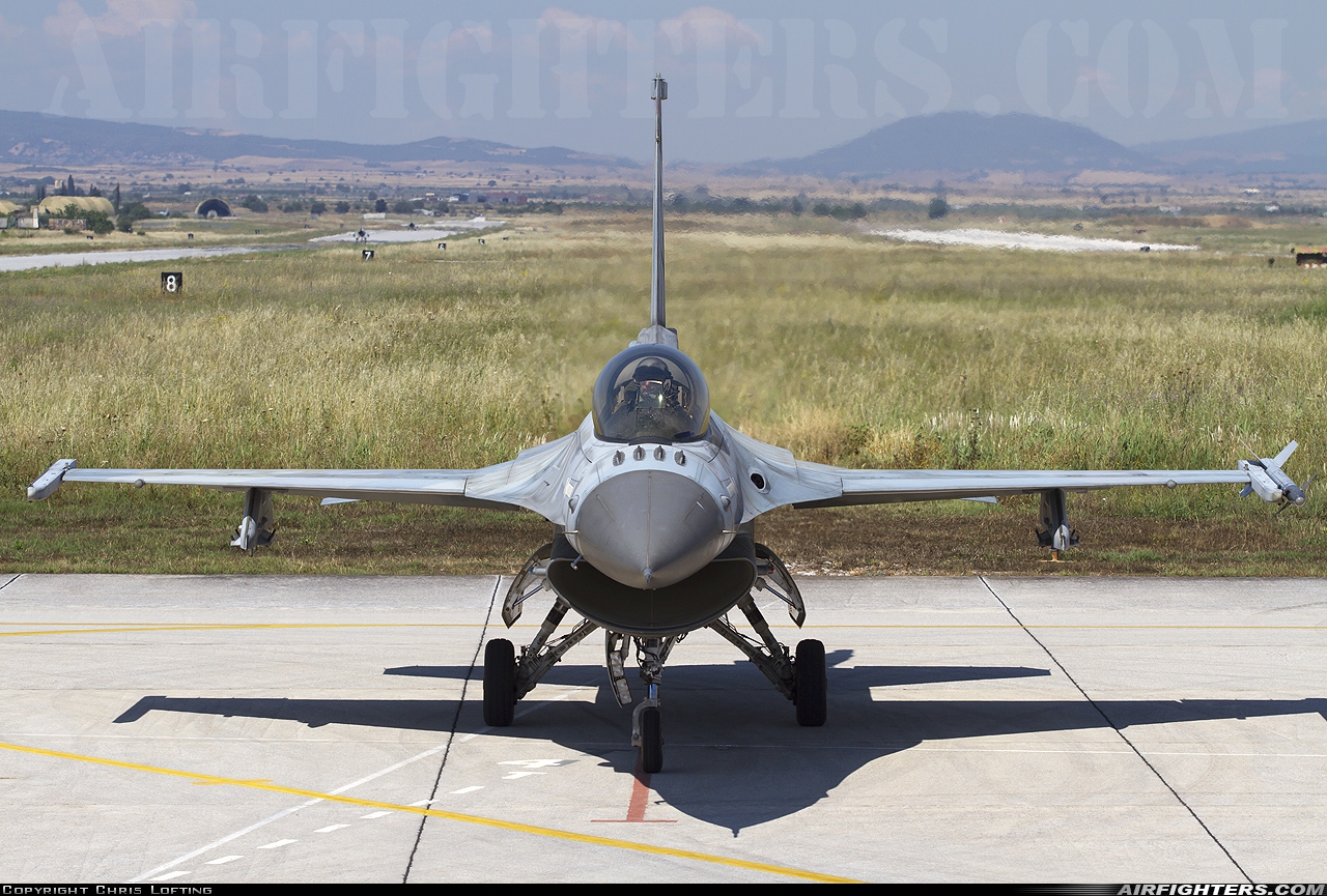 Greece - Air Force General Dynamics F-16C Fighting Falcon 052 at Nea Anghialos (VOL / LGBL), Greece
