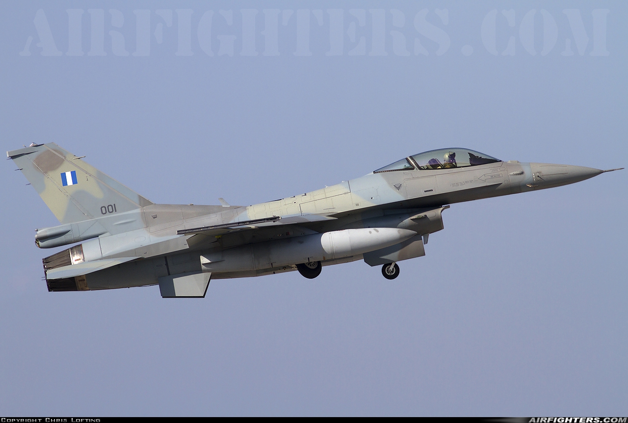 Greece - Air Force General Dynamics F-16C Fighting Falcon 001 at Araxos (GPA / LGRX), Greece