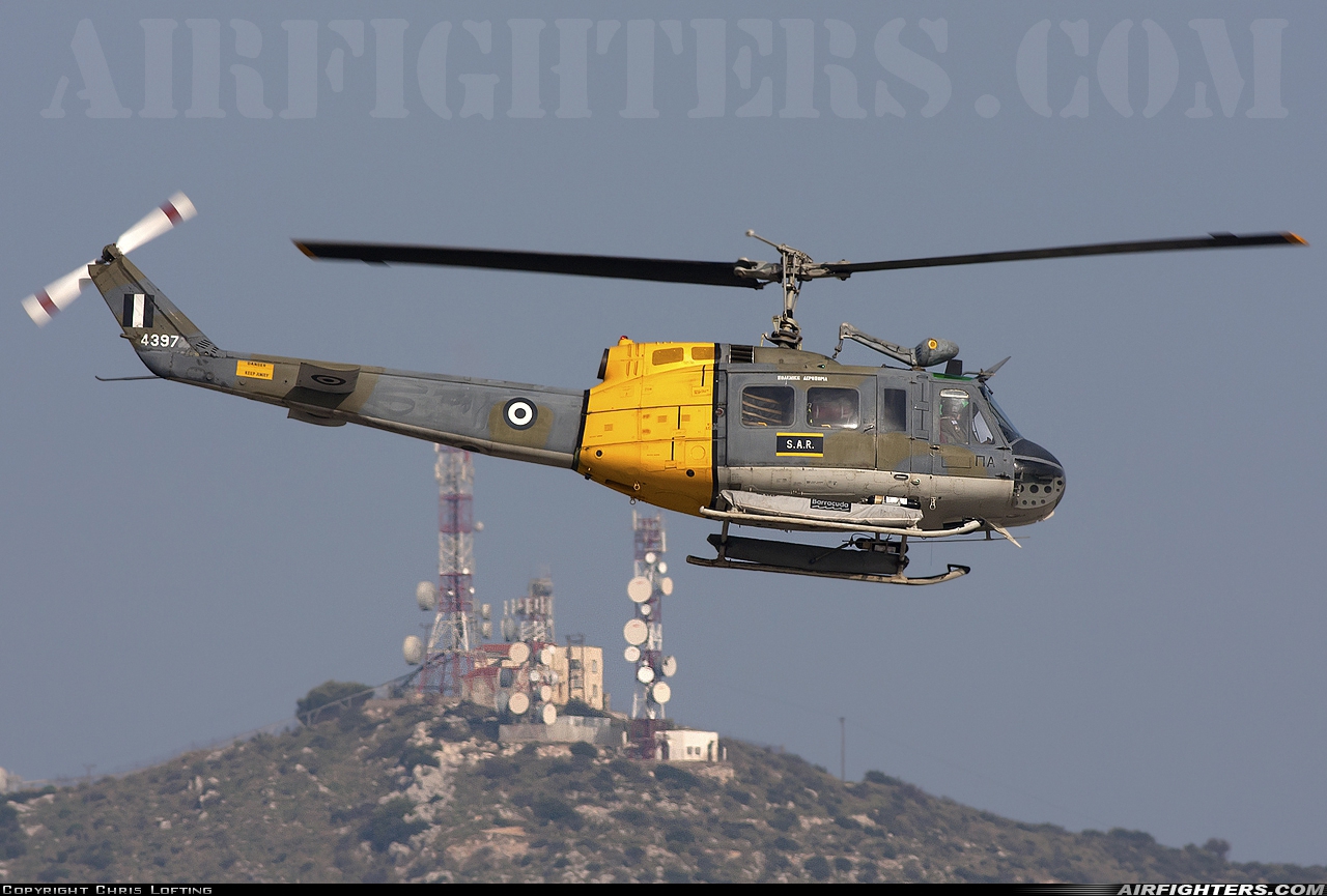Greece - Air Force Agusta-Bell AB-205A-1 4397 at Araxos (GPA / LGRX), Greece
