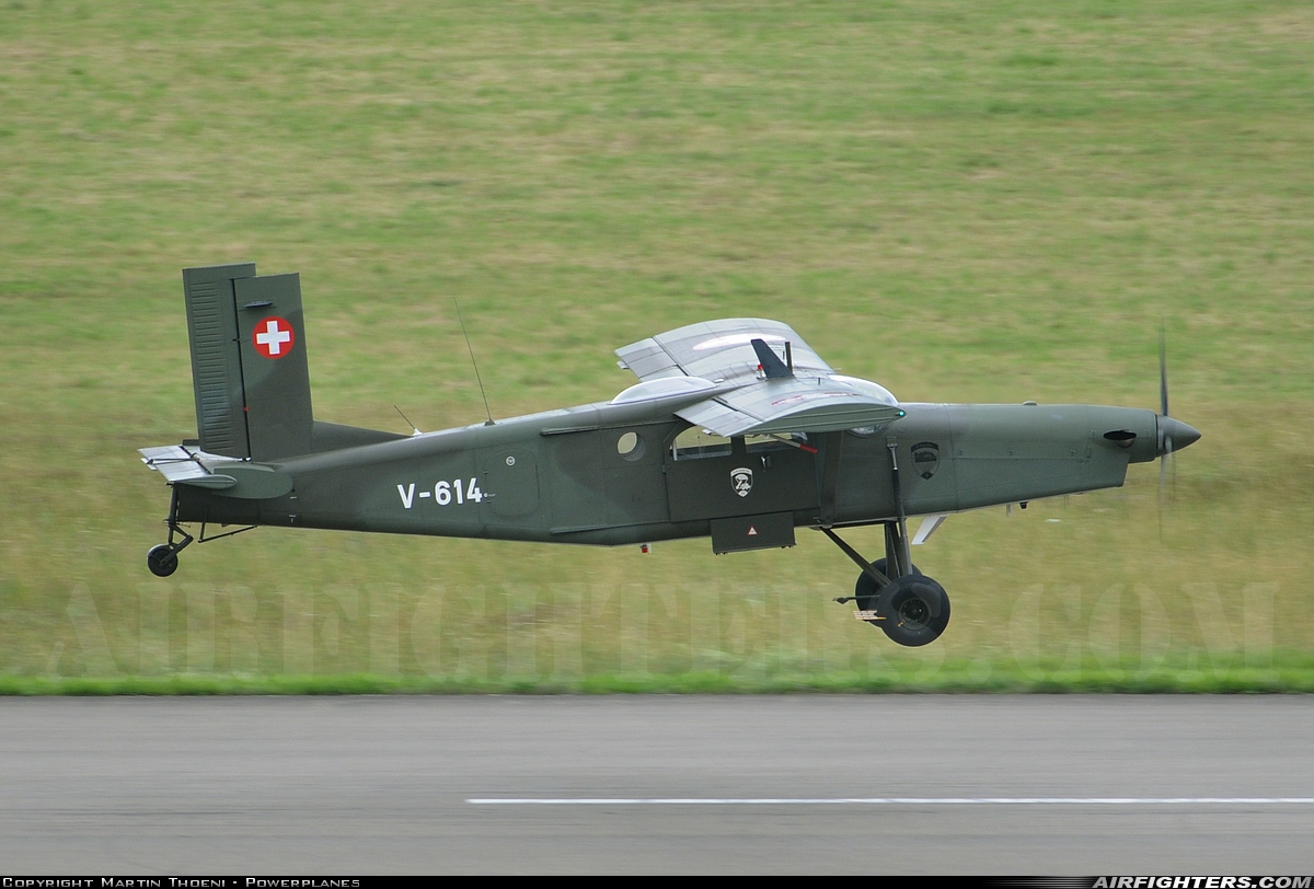 Switzerland - Air Force Pilatus PC-6/B2-H2M-1 Turbo Porter V-614 at Dubendorf (LSMD), Switzerland