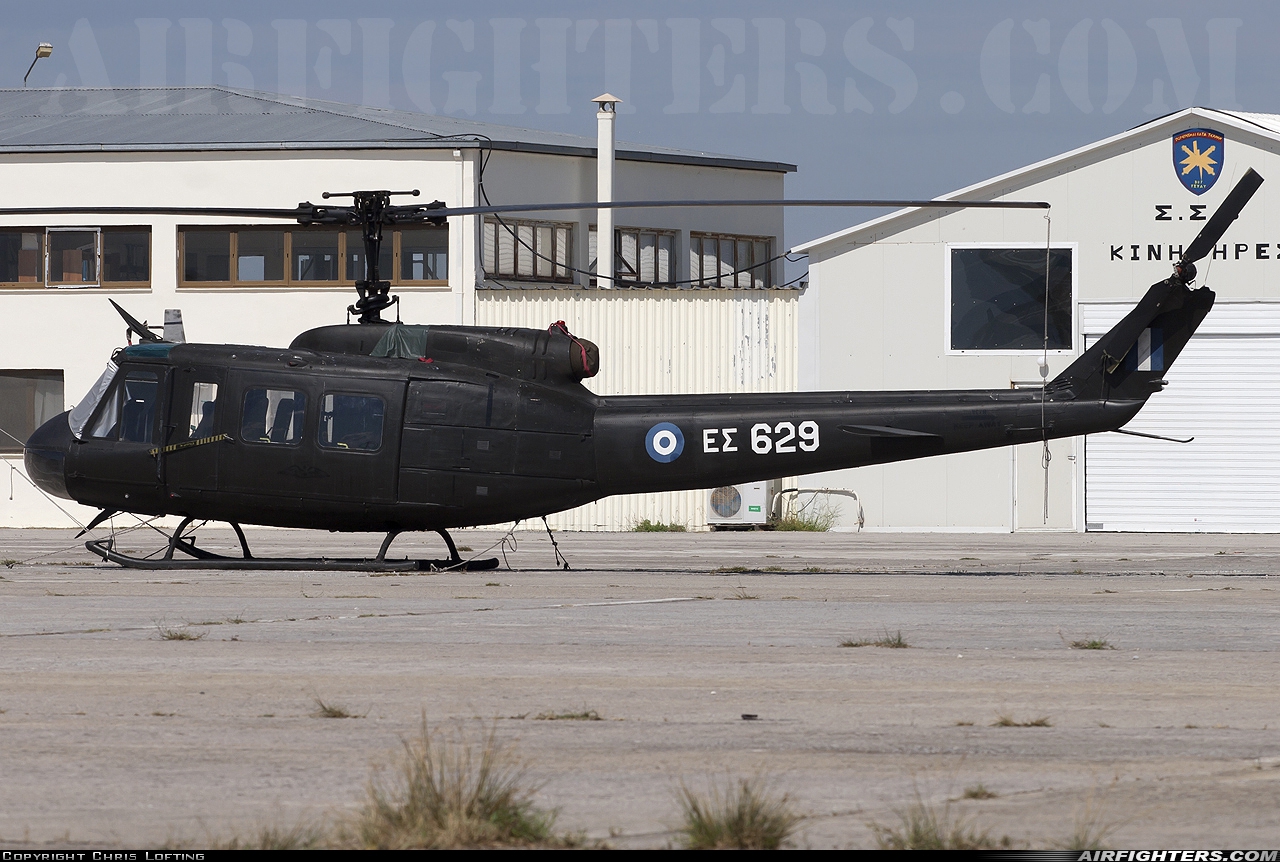 Greece - Army Bell AB-205A ES629 at Stefanovikion (LGSV), Greece