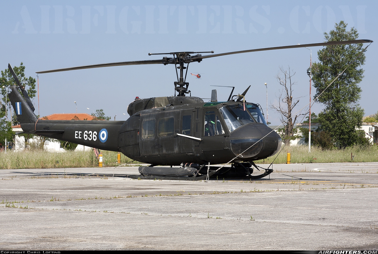 Greece - Army Bell UH-1H Iroquois (205) ES636 at Stefanovikion (LGSV), Greece
