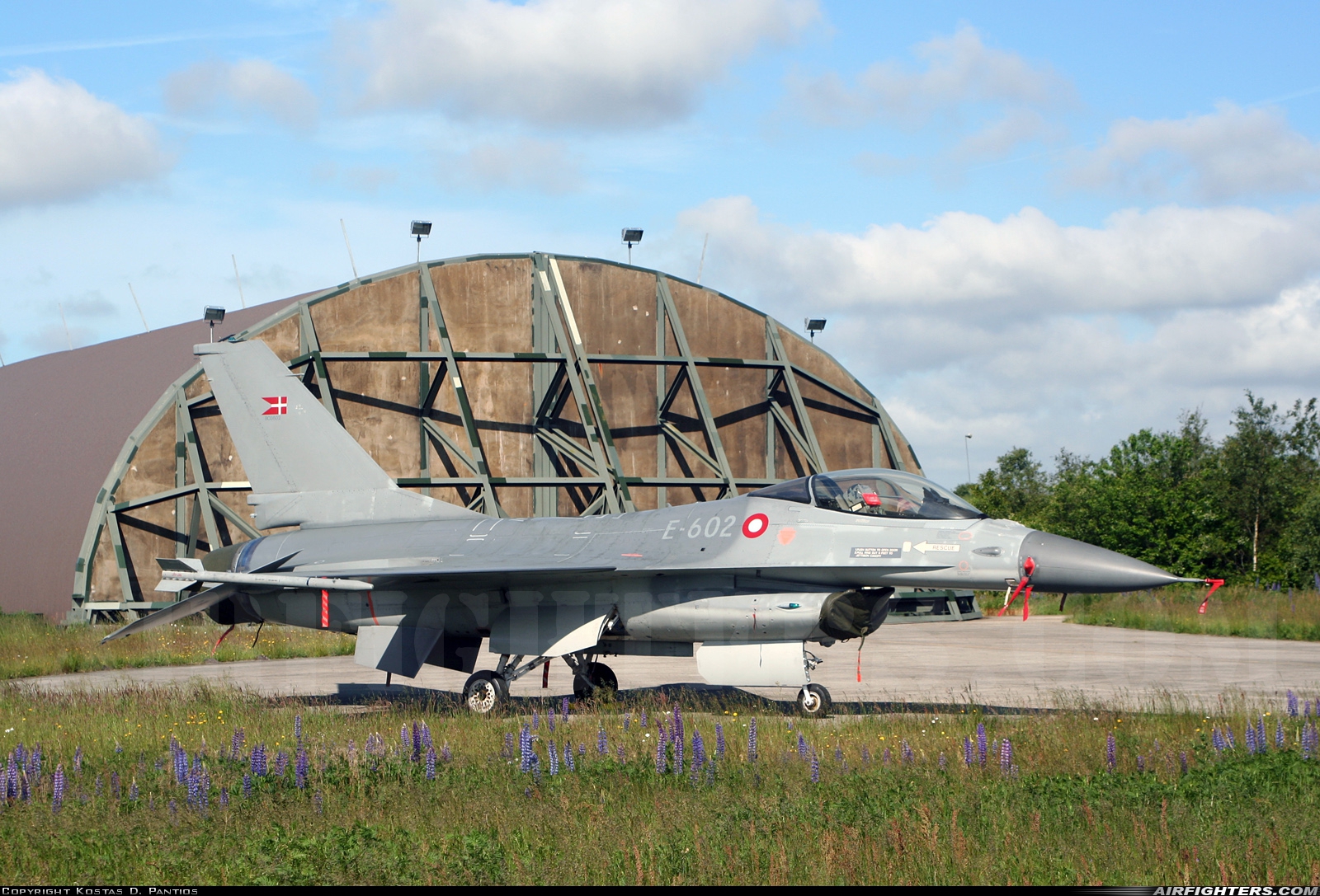 Denmark - Air Force General Dynamics F-16AM Fighting Falcon E-602 at Karup (KRP / EKKA), Denmark
