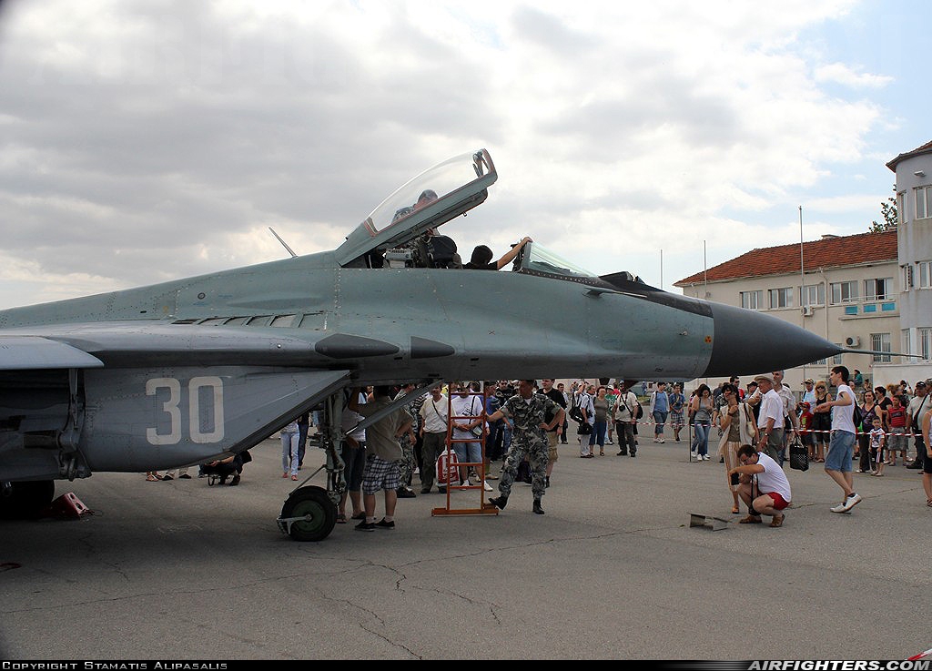 Bulgaria - Air Force Mikoyan-Gurevich MiG-29A (9.12A) 30 at Graf Ignatievo (LBPG), Bulgaria