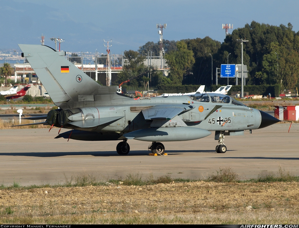 Germany - Air Force Panavia Tornado IDS 45+35 at Malaga (AGP / LEMG), Spain