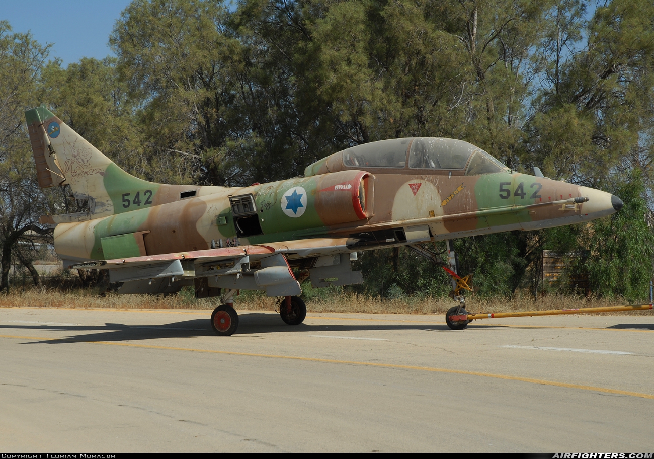 Israel - Air Force Douglas TA-4H AyitM 159542 at Beersheba - Hatzerim (LLHB), Israel