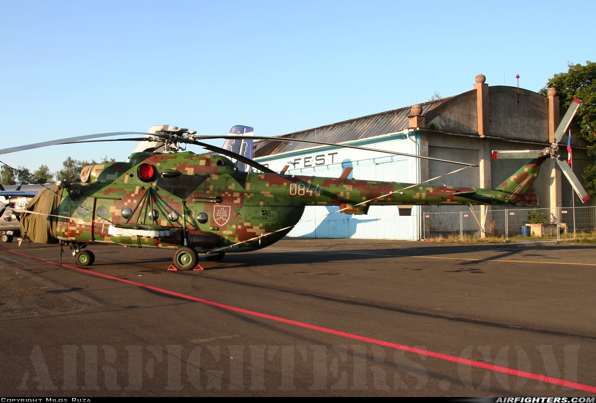 Slovakia - Air Force Mil Mi-17 0844 at Hradec Kralove (LKHK), Czech Republic