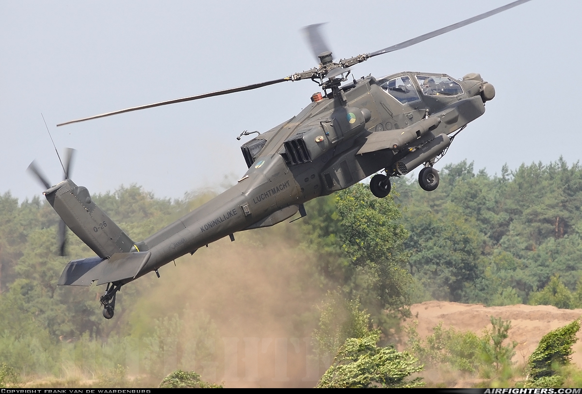 Netherlands - Air Force Boeing AH-64DN Apache Longbow Q-26 at Off-Airport - Oirschotse Heide (GLV5), Netherlands