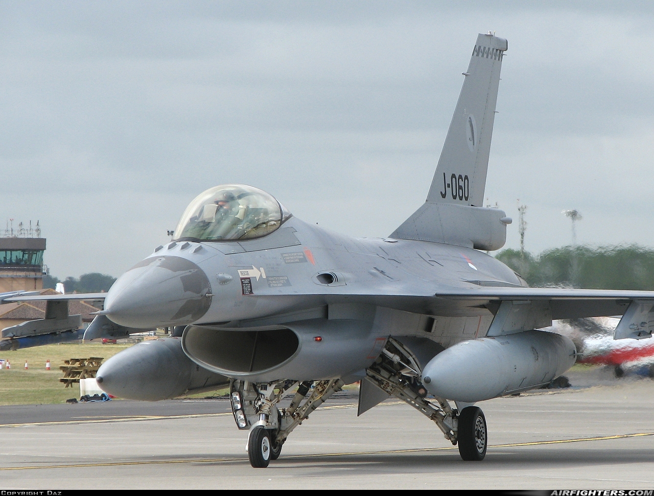 Netherlands - Air Force General Dynamics F-16AM Fighting Falcon J-060 at Waddington (WTN / EGXW), UK