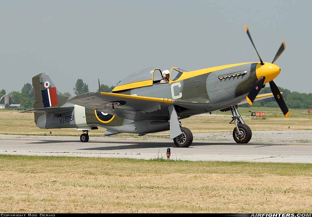 Private North American P-51D Mustang CF-VPM at Hamilton (YHM / CYHM), Canada