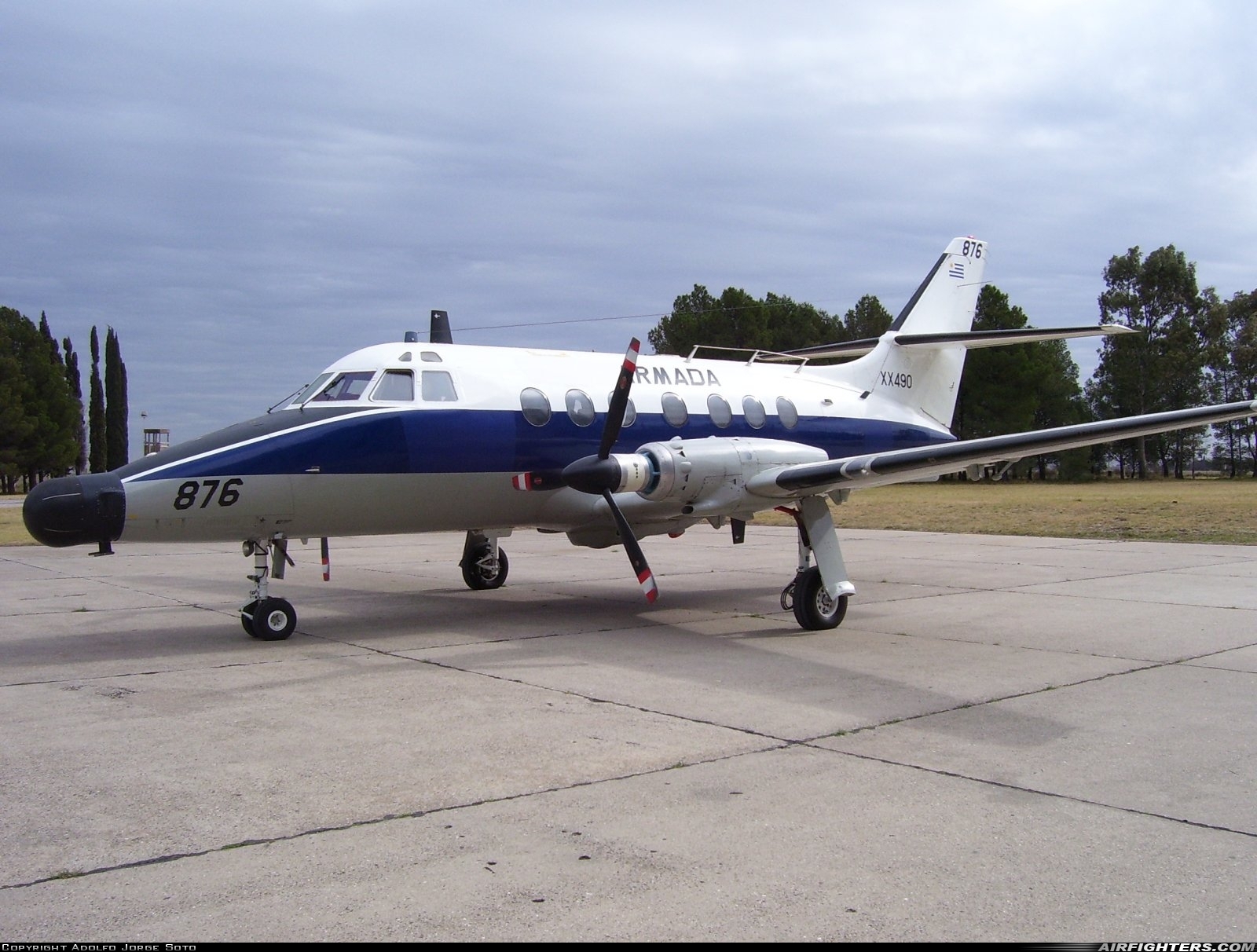 Uruguay - Navy Scottish Aviation HP-137 Jetstream T2 876 at Bahia Blanca - Comandante Espora (BHI - SAZB), Argentina