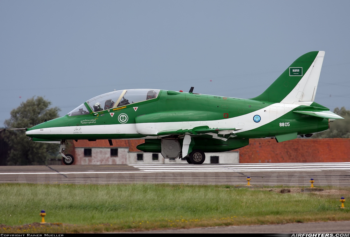 Saudi Arabia - Air Force British Aerospace Hawk Mk.65 8805 at Koksijde (EBFN), Belgium