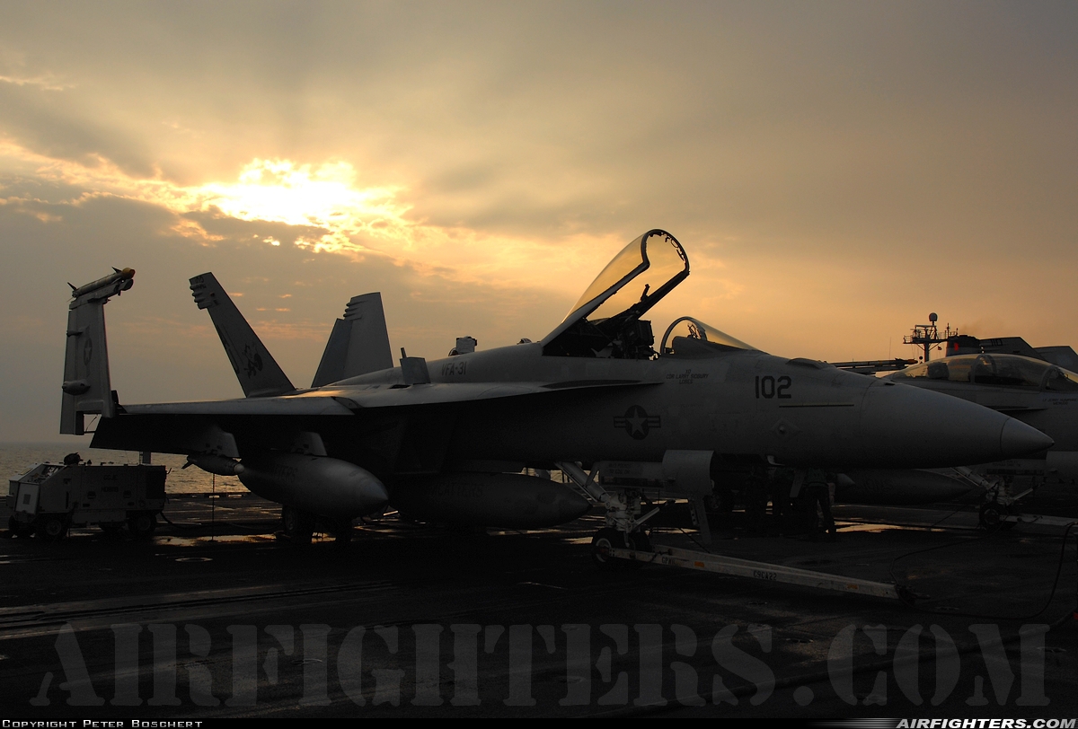 USA - Navy Boeing F/A-18E Super Hornet 166778 at Off-Airport - Arabian Sea, International Airspace