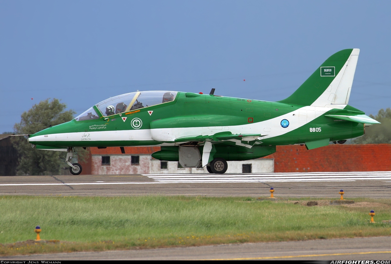 Saudi Arabia - Air Force British Aerospace Hawk Mk.65 8805 at Koksijde (EBFN), Belgium