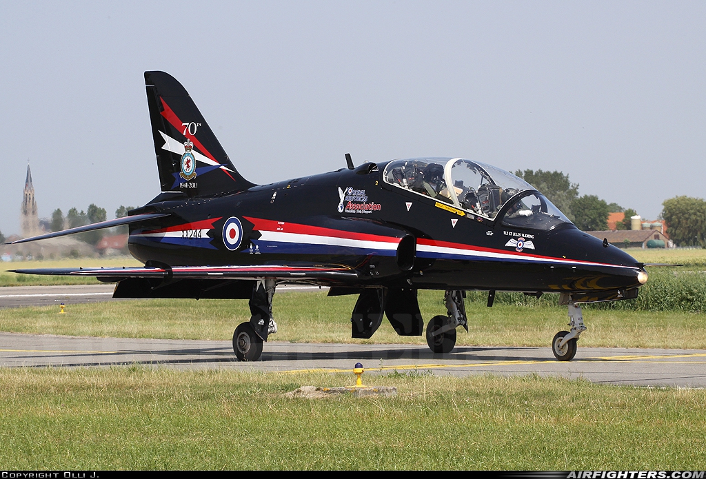 UK - Air Force British Aerospace Hawk T.1 XX244 at Koksijde (EBFN), Belgium