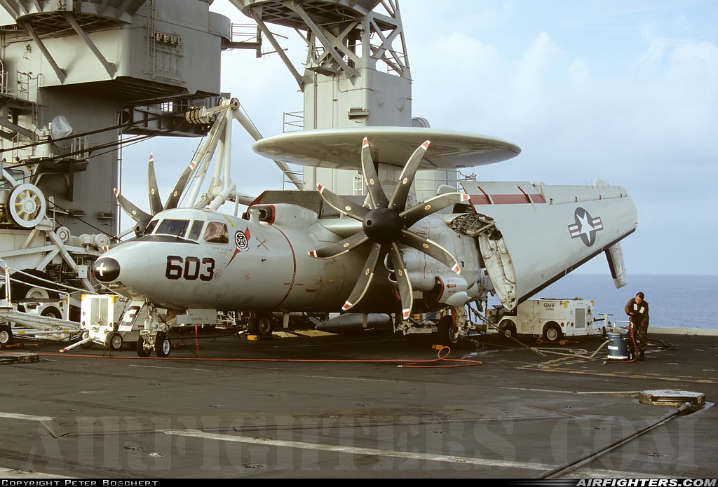 USA - Navy Grumman E-2C Hawkeye 163693 at Off-Airport - Atlantic Ocean, International Airspace