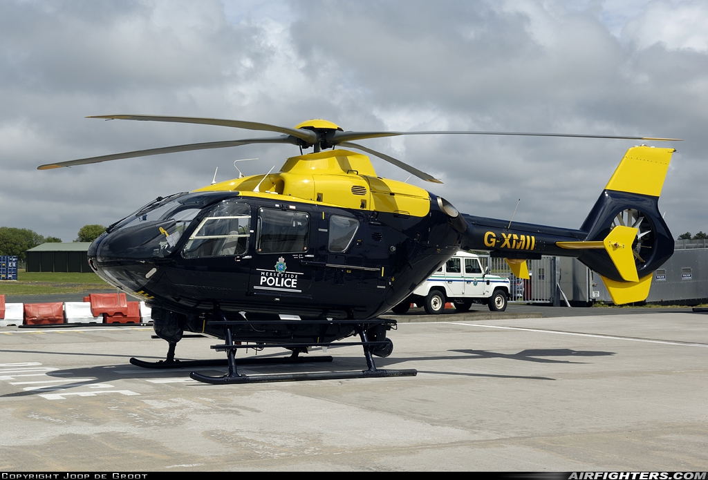 UK - Police Eurocopter EC-135T2 G-XMII at Woodvale (EGOW), UK