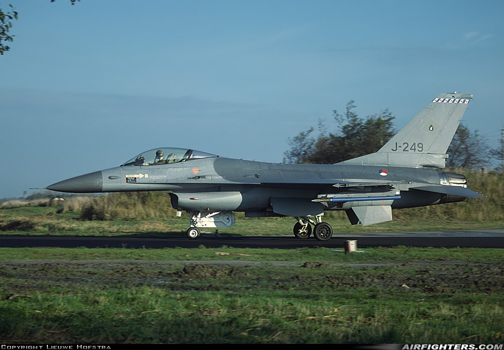 Netherlands - Air Force General Dynamics F-16A Fighting Falcon J-249 at Leeuwarden (LWR / EHLW), Netherlands