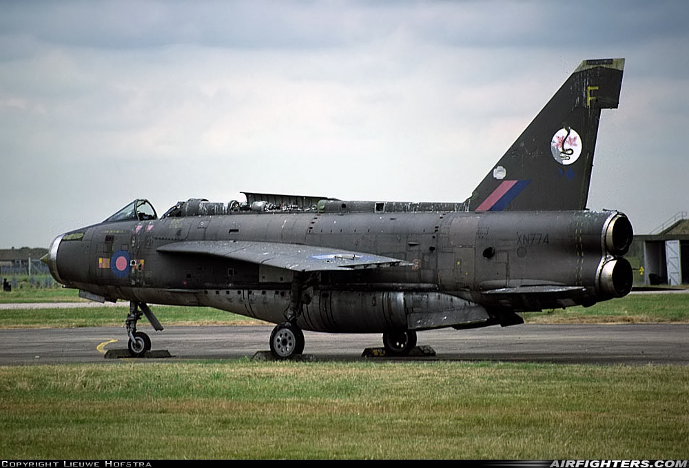 UK - Air Force English Electric Lightning F2A XN774 at Coningsby (EGXC), UK