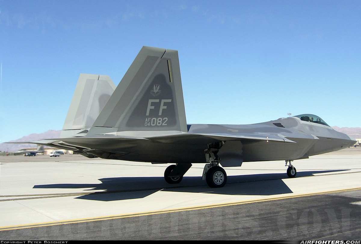 USA - Air Force Lockheed Martin F-22A Raptor 04-4082 at Las Vegas - Nellis AFB (LSV / KLSV), USA