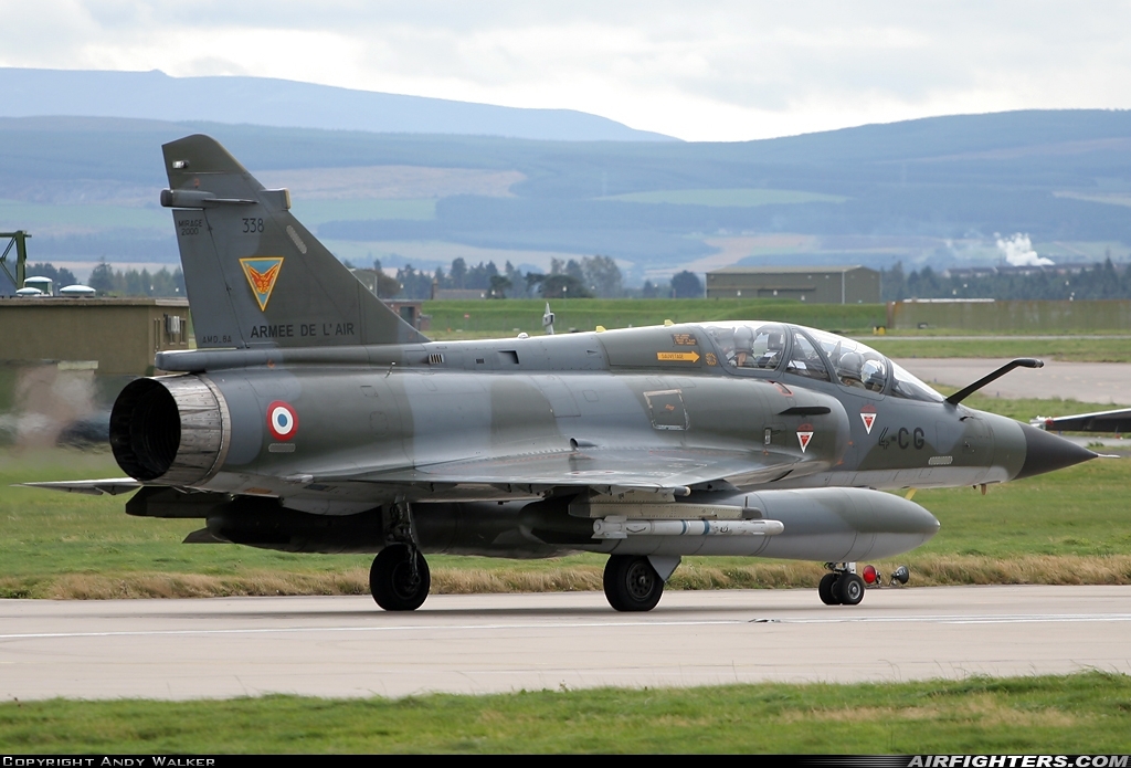 France - Air Force Dassault Mirage 2000N 338 at Lossiemouth (LMO / EGQS), UK
