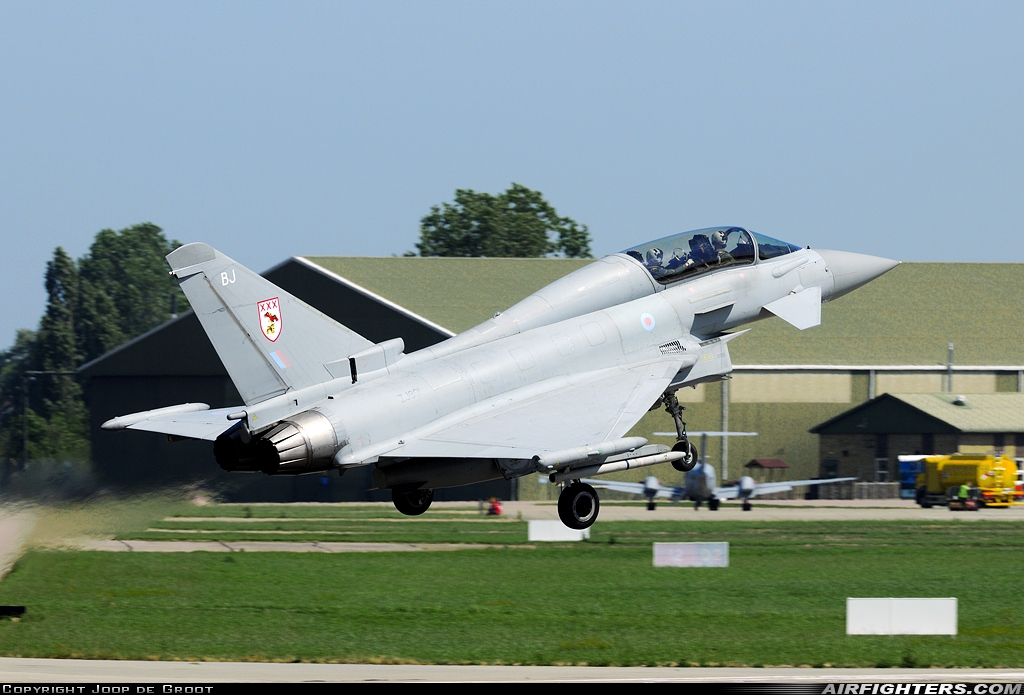 UK - Air Force Eurofighter Typhoon T3 ZJ801 at Coningsby (EGXC), UK