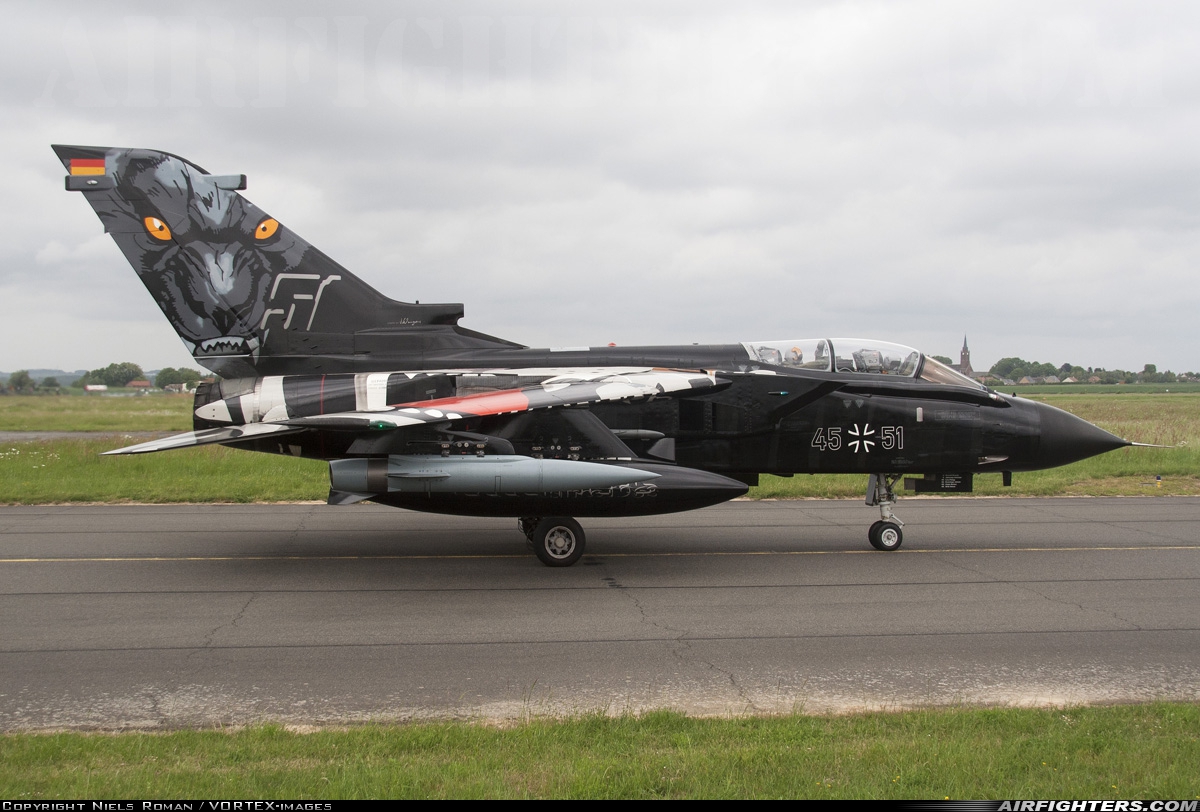 Germany - Air Force Panavia Tornado IDS 45+51 at Cambrai - Epinoy (LFQI), France