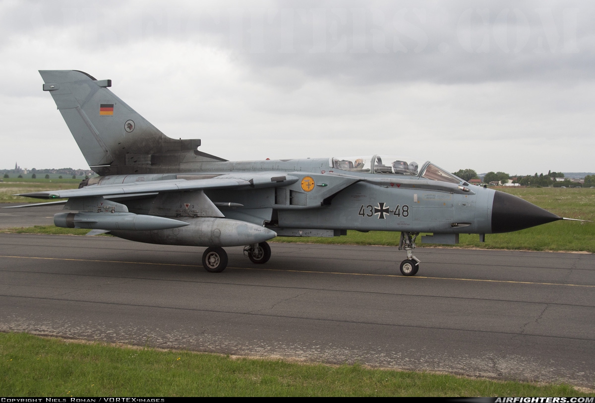 Germany - Air Force Panavia Tornado IDS 43+48 at Cambrai - Epinoy (LFQI), France