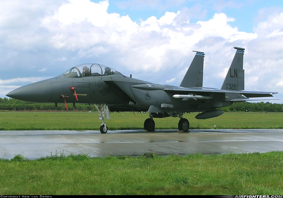 USA - Air Force McDonnell Douglas F-15E Strike Eagle 91-0329 at Uden - Volkel (UDE / EHVK), Netherlands