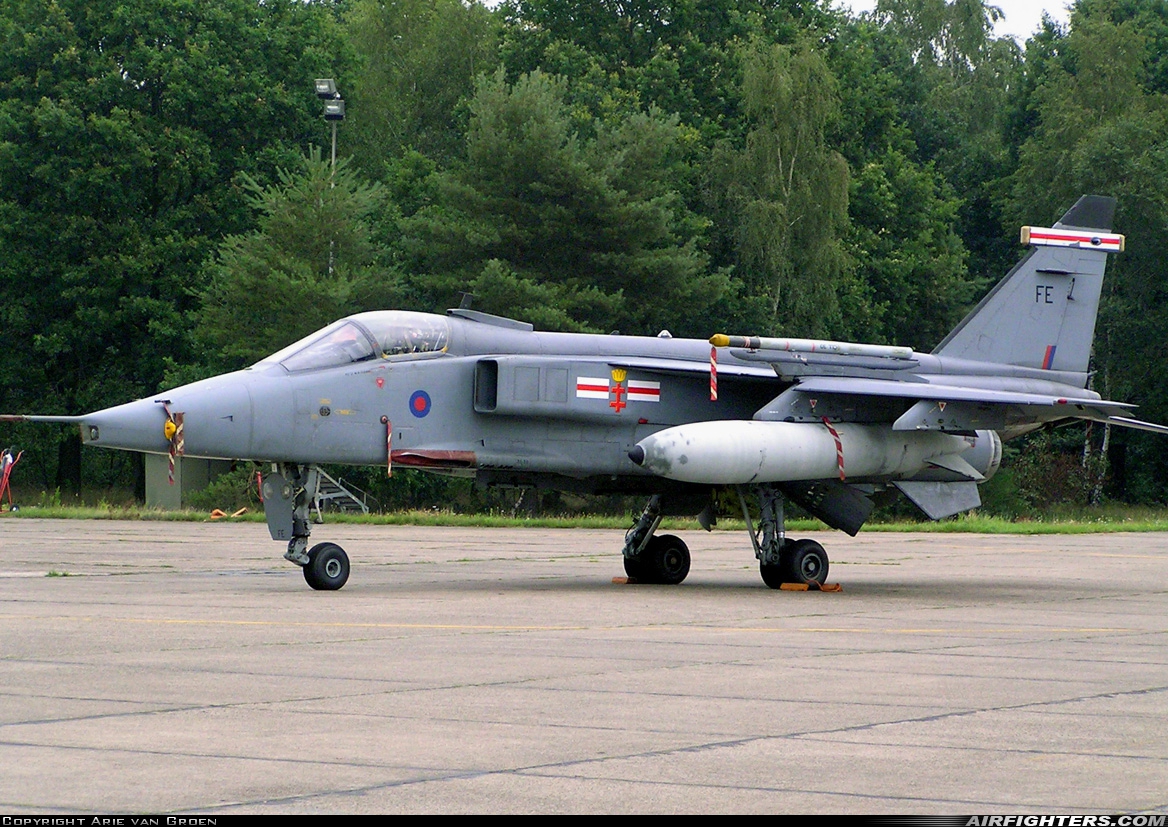 UK - Air Force Sepecat Jaguar GR3A XX974 at Kleine Brogel (EBBL), Belgium
