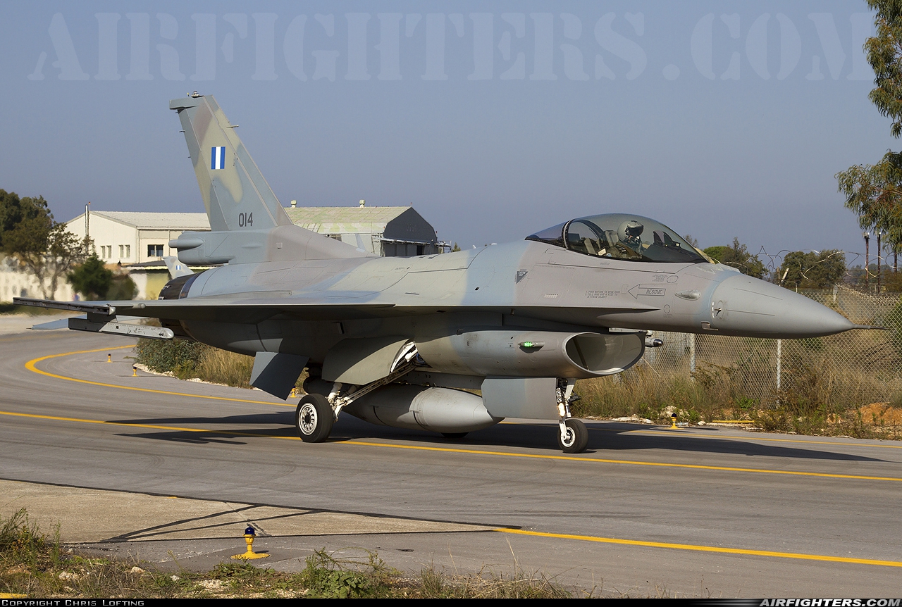Greece - Air Force General Dynamics F-16C Fighting Falcon 014 at Araxos (GPA / LGRX), Greece