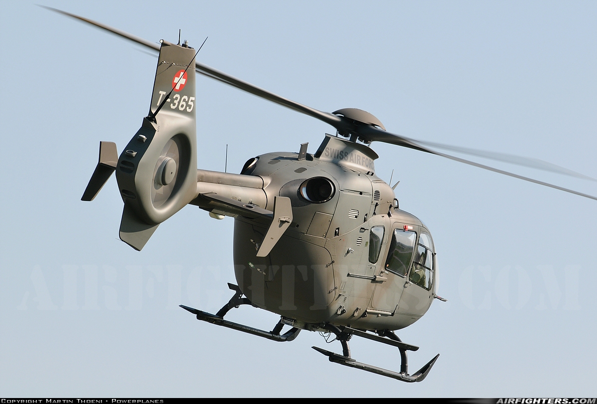 Switzerland - Air Force Eurocopter TH05 (EC-635P2+) T-365 at Payerne (LSMP), Switzerland