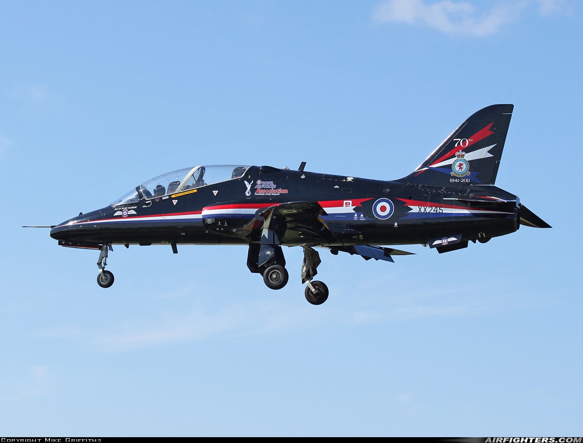 UK - Air Force British Aerospace Hawk T.1 XX245 at Valley (EGOV), UK