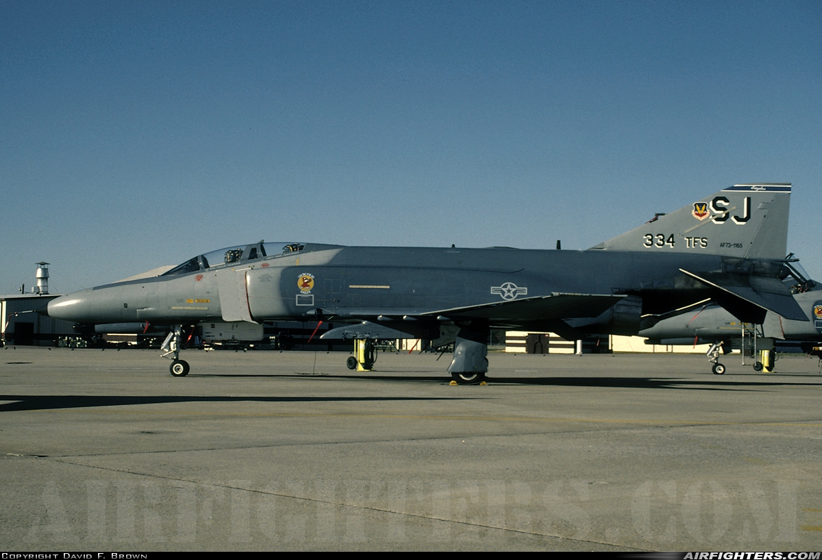 USA - Air Force McDonnell Douglas F-4E Phantom II 73-1165 at Goldsboro - Seymour Johnson AFB (GSB / KGSB), USA