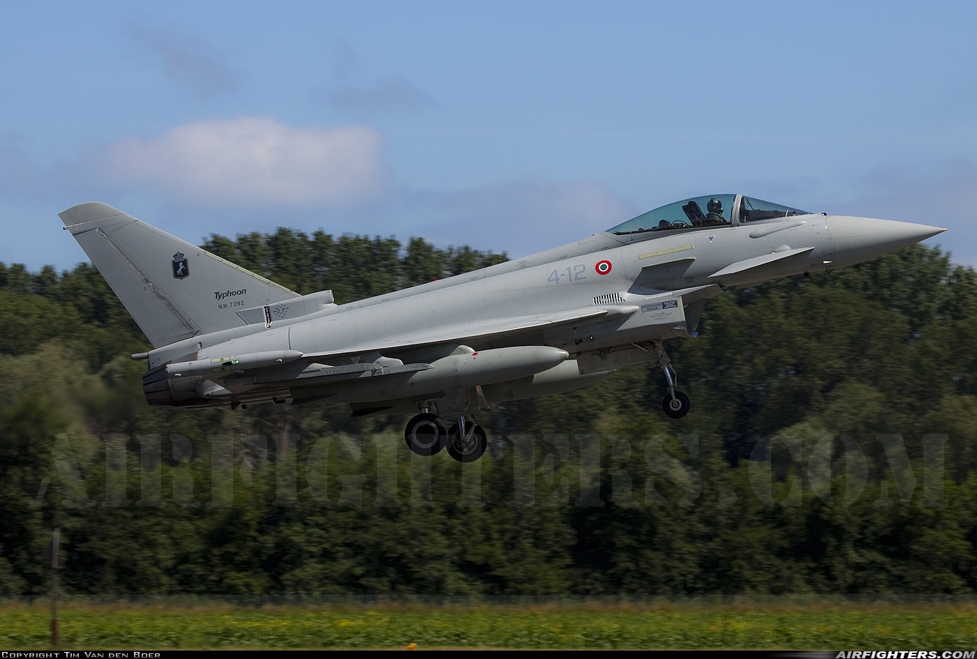 Italy - Air Force Eurofighter F-2000A Typhoon (EF-2000S) MM7292 at Koksijde (EBFN), Belgium