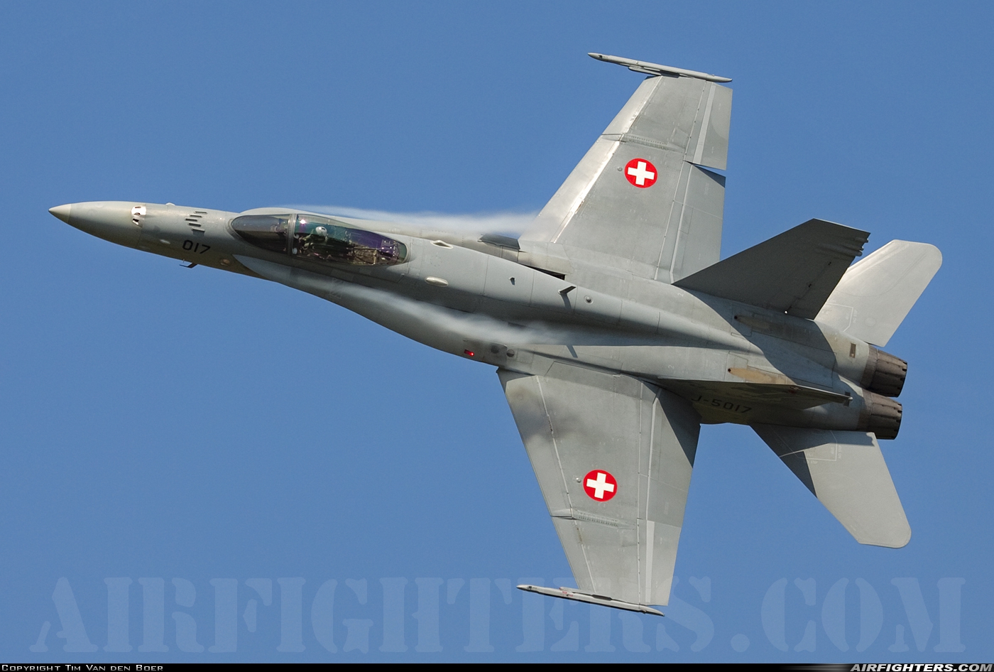 Switzerland - Air Force McDonnell Douglas F/A-18C Hornet J-5017 at Koksijde (EBFN), Belgium