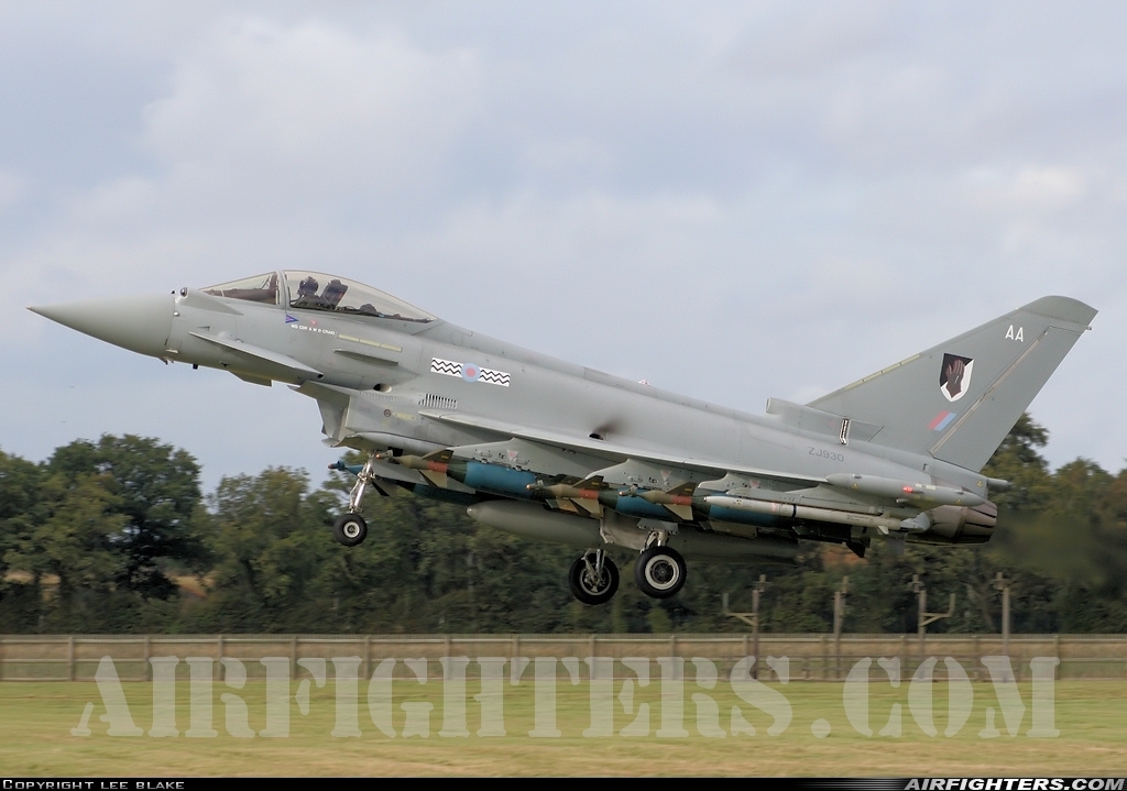 UK - Air Force Eurofighter Typhoon FGR4 ZJ930 at Coningsby (EGXC), UK