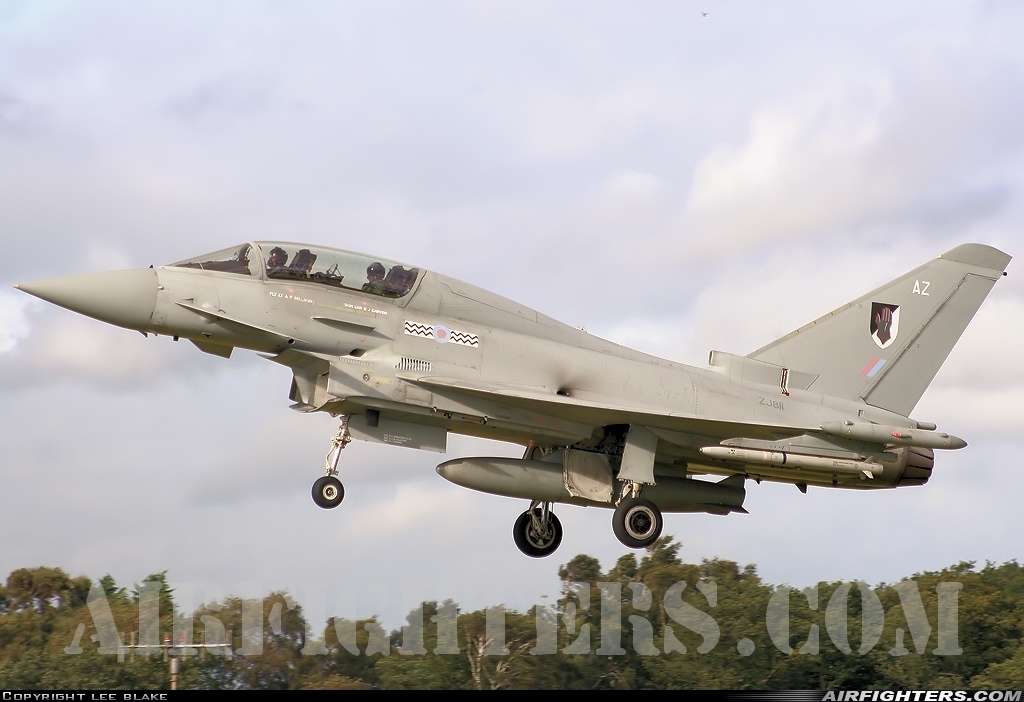 UK - Air Force Eurofighter Typhoon T1 ZJ811 at Coningsby (EGXC), UK