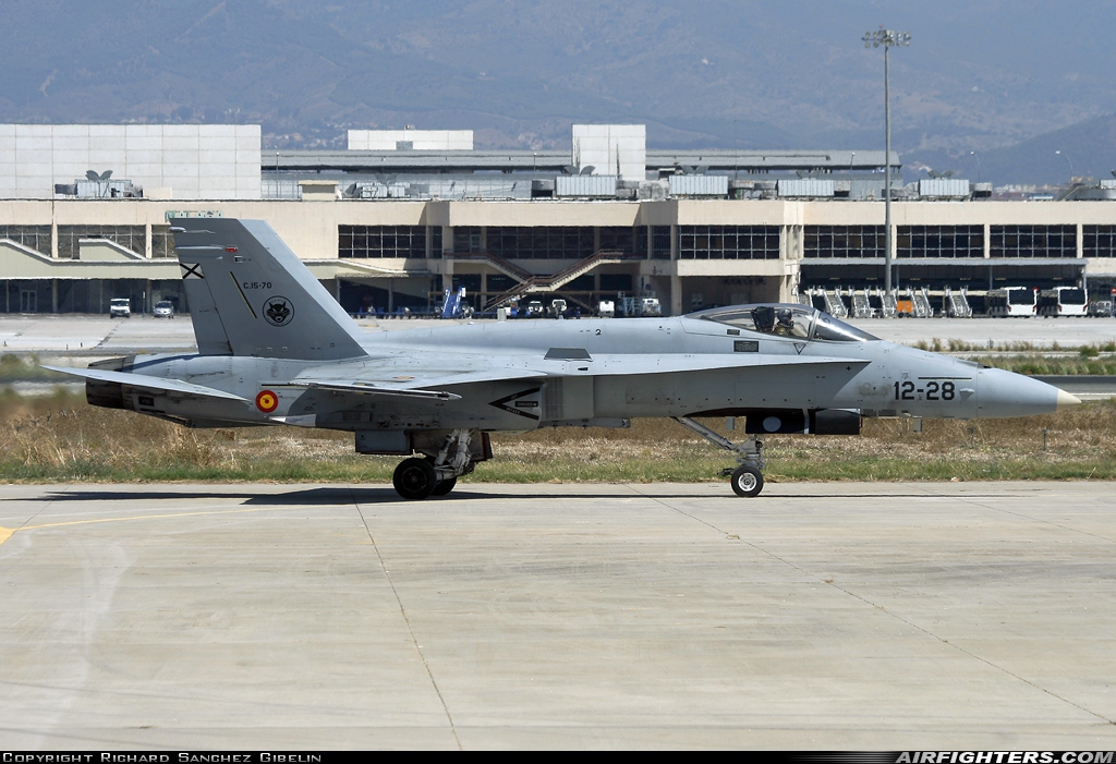 Spain - Air Force McDonnell Douglas C-15 Hornet (EF-18A+) C.15-70 at Malaga (AGP / LEMG), Spain