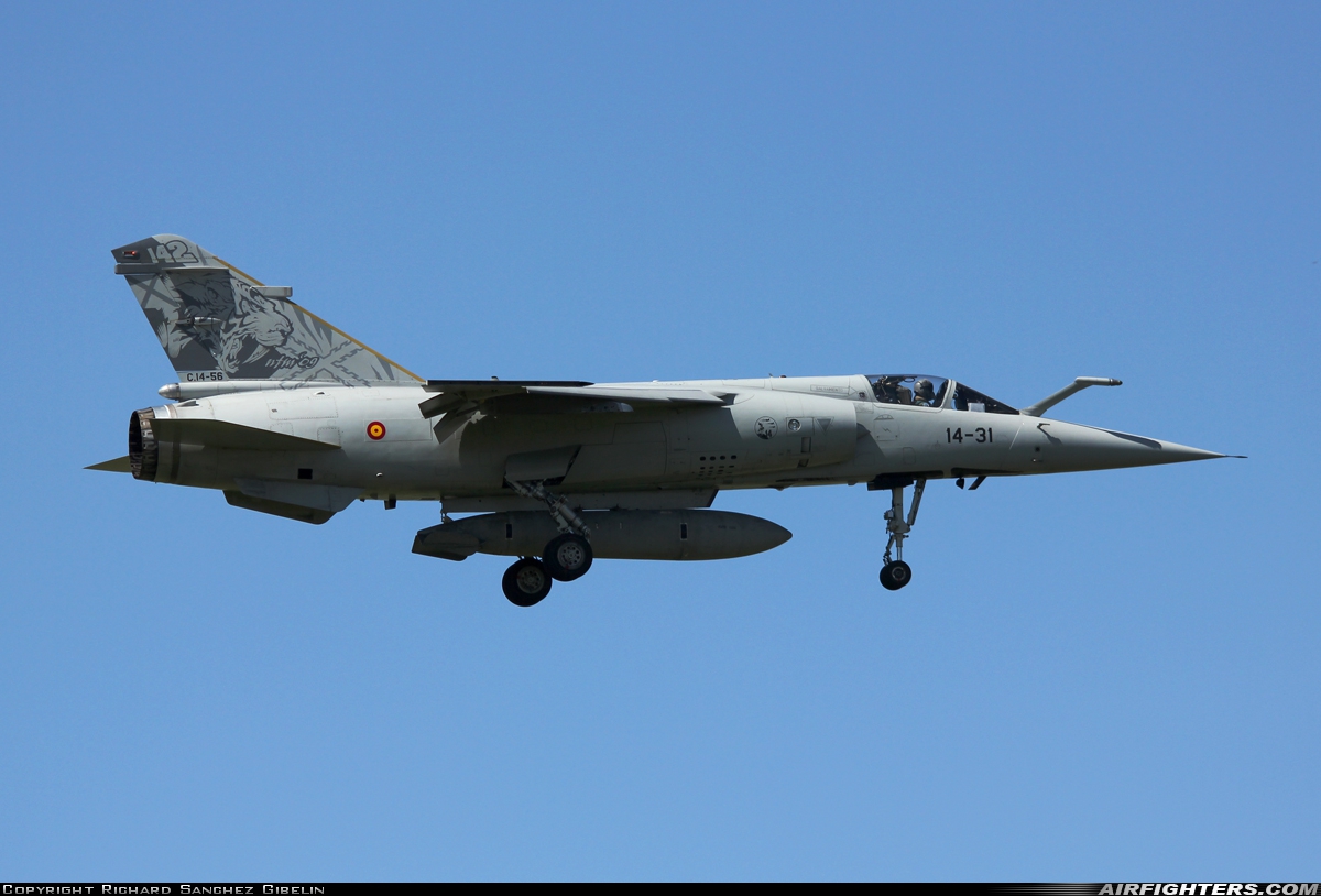 Spain - Air Force Dassault Mirage F1M C.14-56 at Albacete (- Los Llanos) (LEAB), Spain