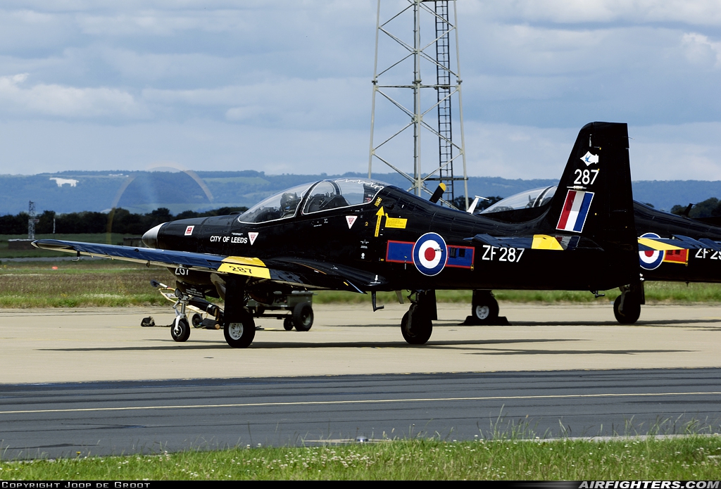UK - Air Force Short Tucano T1 ZF287 at Linton on Ouse (EGXU), UK