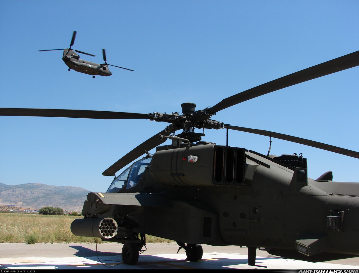Greece - Army Boeing AH-64DHA Apache Longbow ES1024 at Megara AB - Pahi (LGMG), Greece