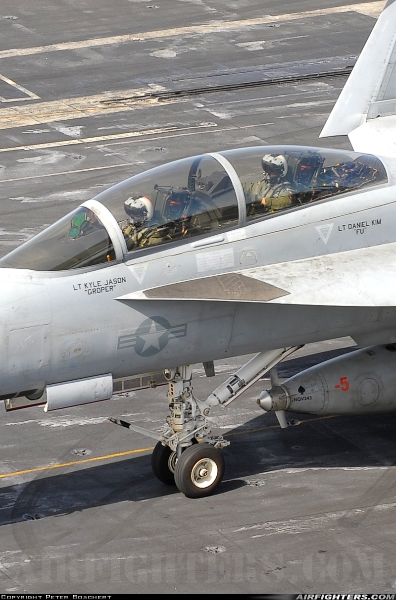 USA - Navy Boeing F/A-18F Super Hornet 166849 at Off-Airport - Arabian Sea, International Airspace