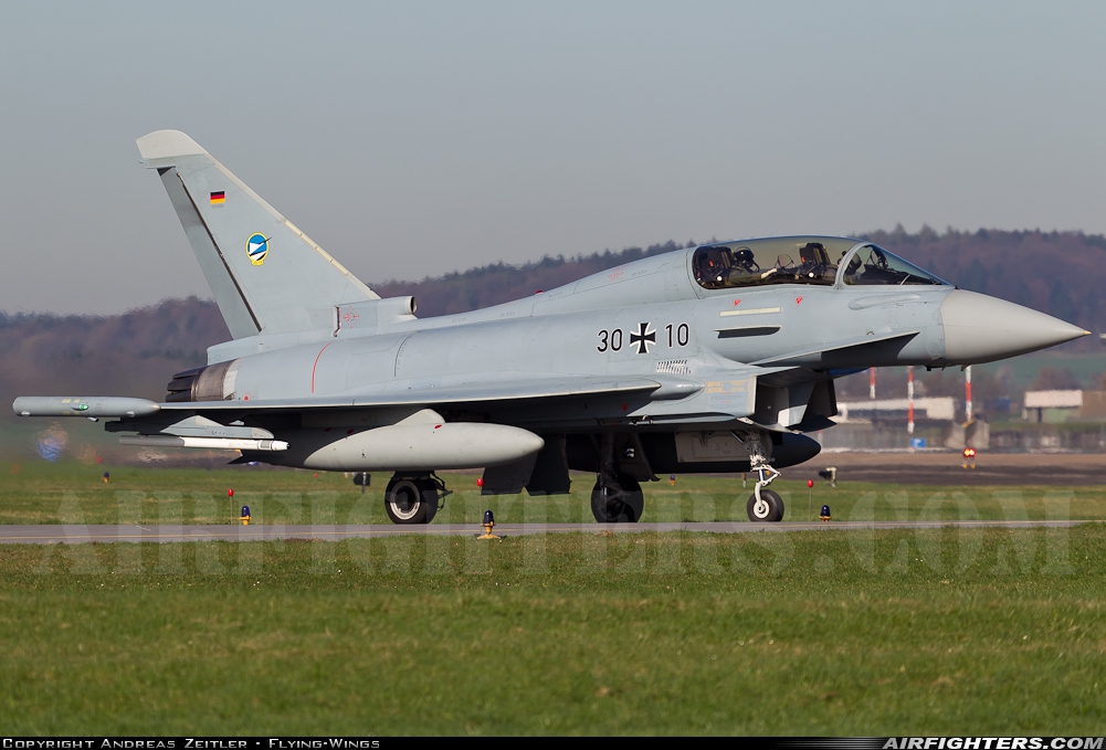 Germany - Air Force Eurofighter EF-2000 Typhoon T 30+10 at Neuburg - Zell (ETSN), Germany