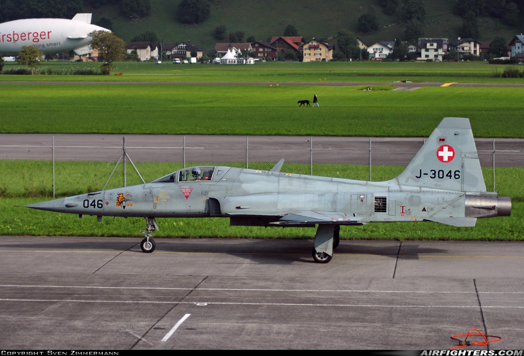 Switzerland - Air Force Northrop F-5E Tiger II J-3046 at Buochs (Stans) (LSMU / LSZC), Switzerland